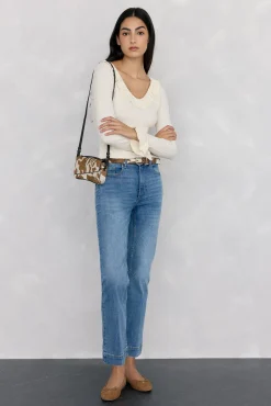 Mujer Pedro del Hierro Vaqueros|Pantalones>Jeans push up flare cropped
