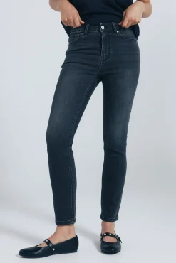 Mujer Springfield Vaqueros>Jeans slim cropped