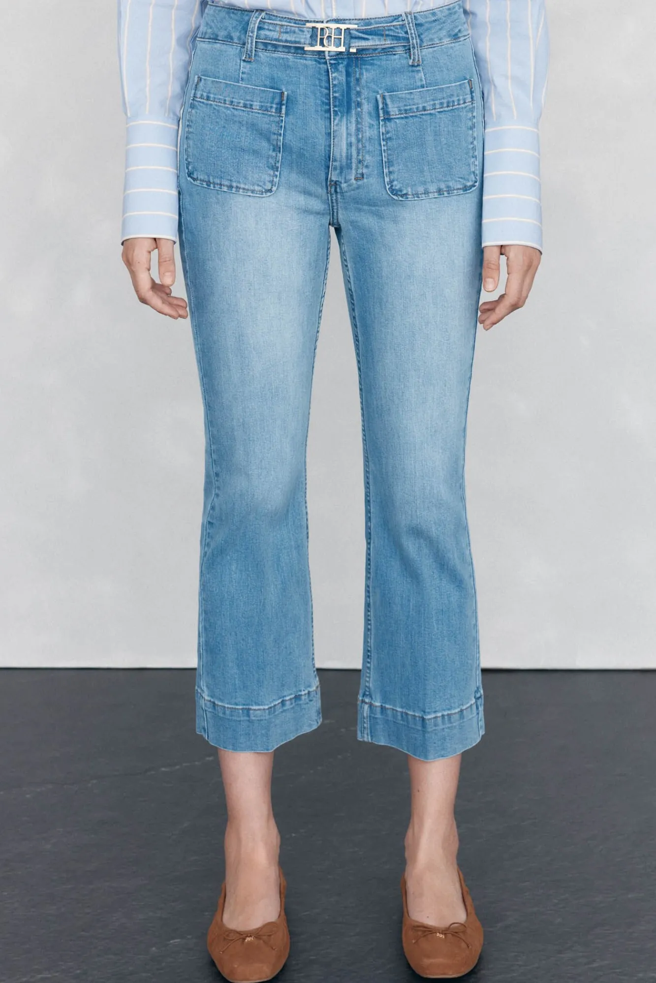 Mujer Pedro del Hierro Vaqueros|Pantalones>Jeans stove pipe cropped