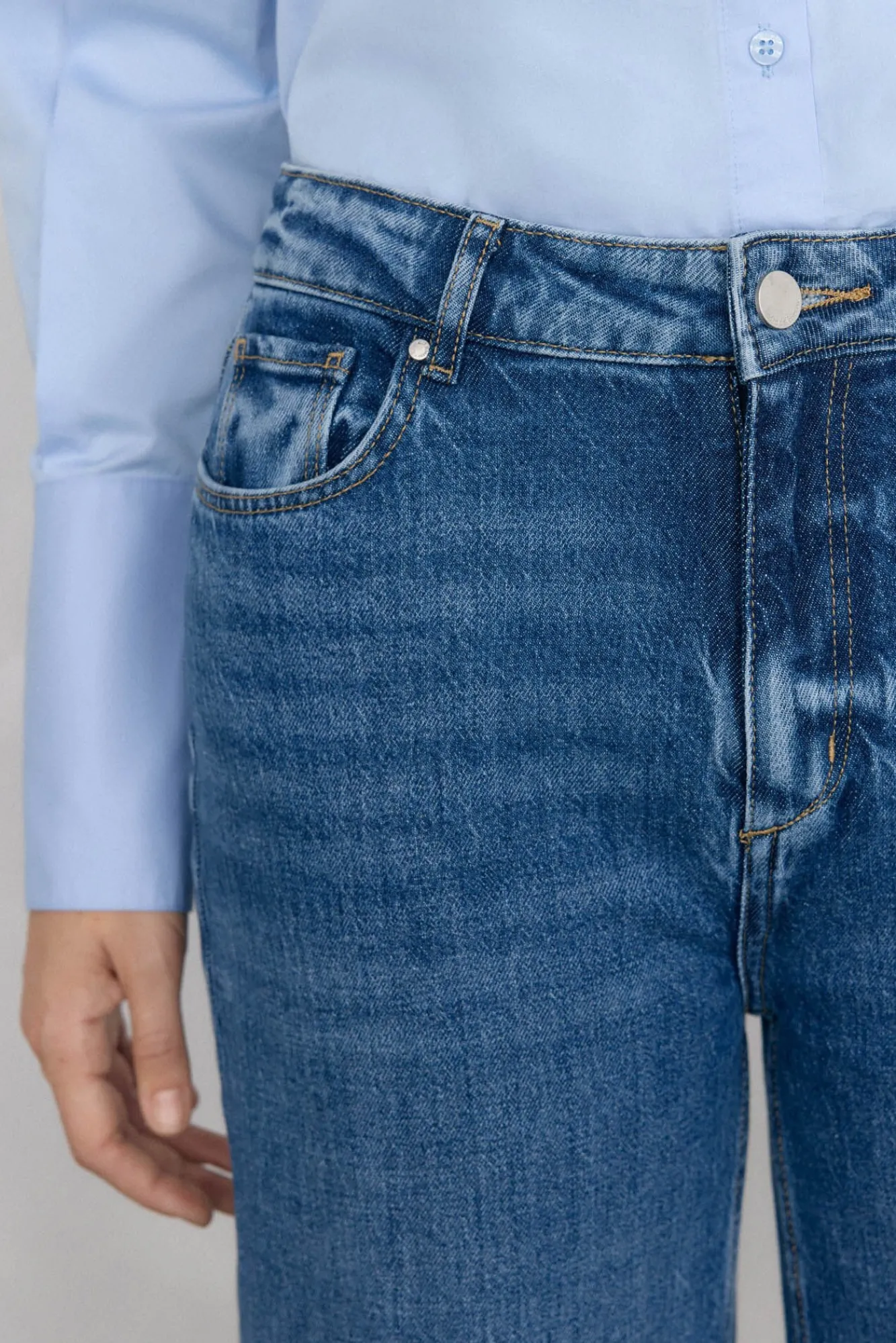 Mujer Pedro del Hierro Vaqueros|Pantalones>Jeans wide leg basic