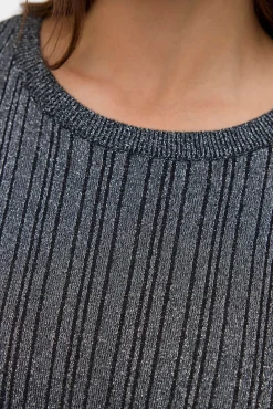 Mujer Vero Moda Curve Jerséis>Jersey acanalado lúrex talla grande