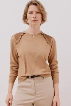 Mujer Cortefiel Jerséis>Jersey adorno volantes