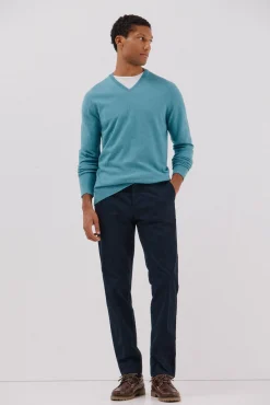 Hombre Cortefiel Jerséis>Jersey algodón cashmere cuello pico