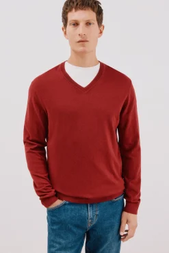 Hombre Cortefiel Jerséis>Jersey algodón cashmere cuello pico