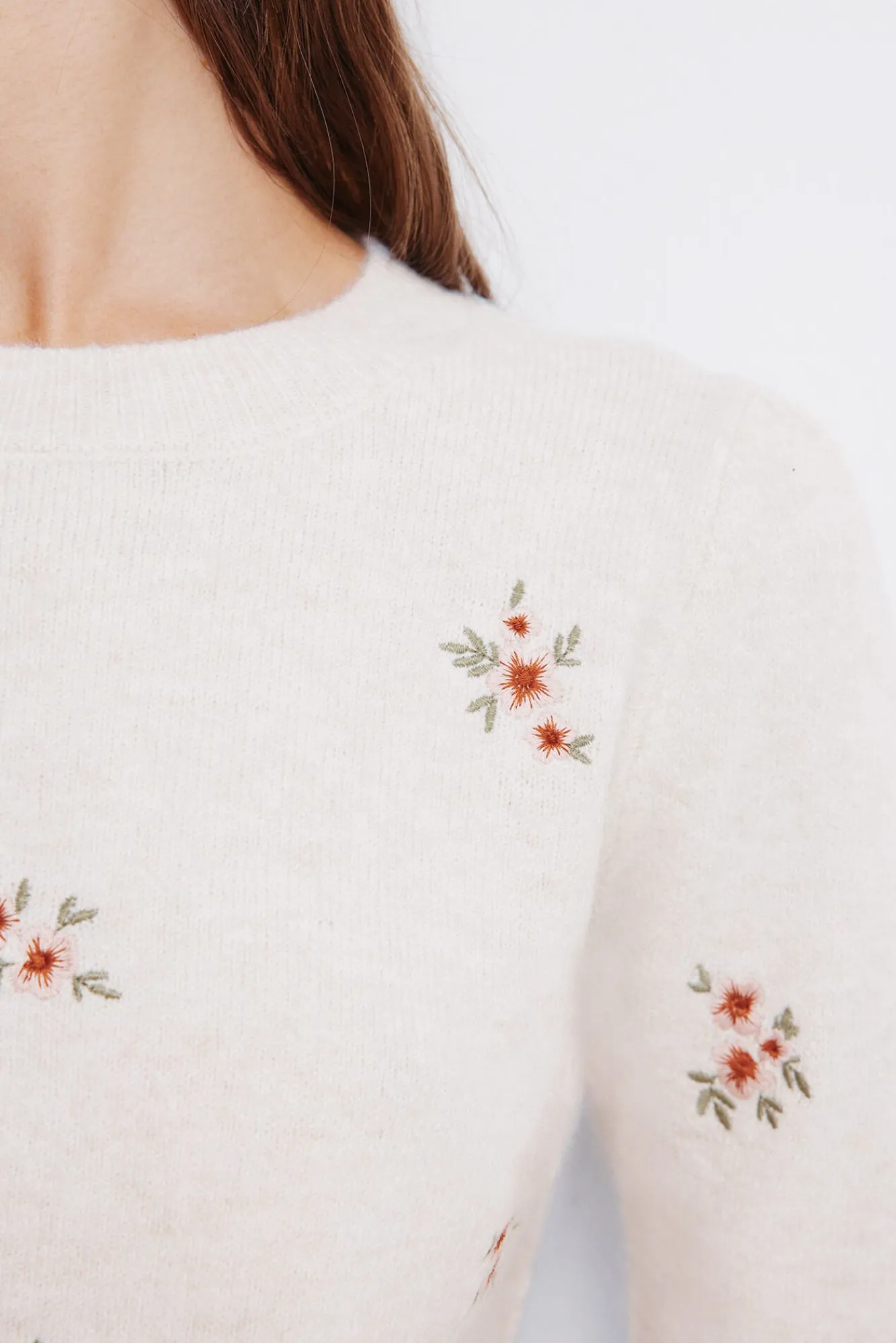 Mujer Springfield Jerséis>Jersey bordados flores