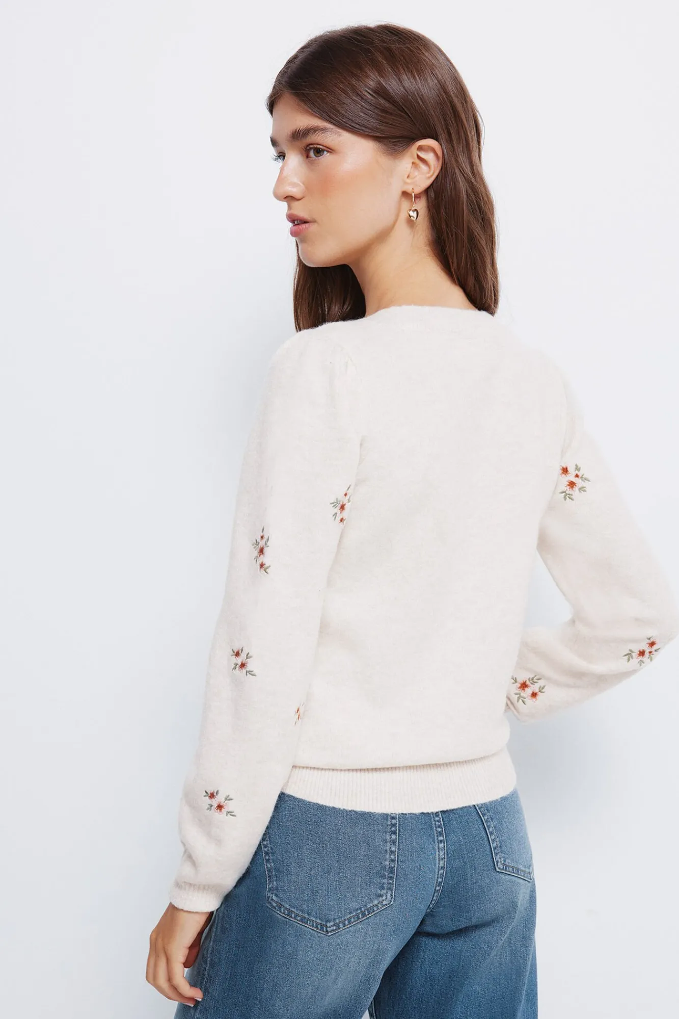 Mujer Springfield Jerséis>Jersey bordados flores