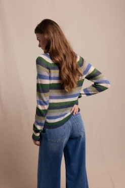 Mujer Slowlove Jerséis>Jersey botones rayas