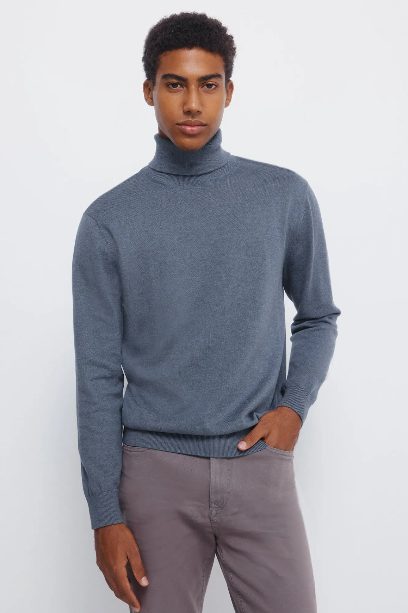 Hombre Springfield Jerséis>Jersey básico cuello alto