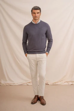 Hombre Celopman Jerséis>Jersey Básico Cuello Caja