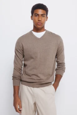 Hombre Springfield Jerséis>Jersey básico cuello pico