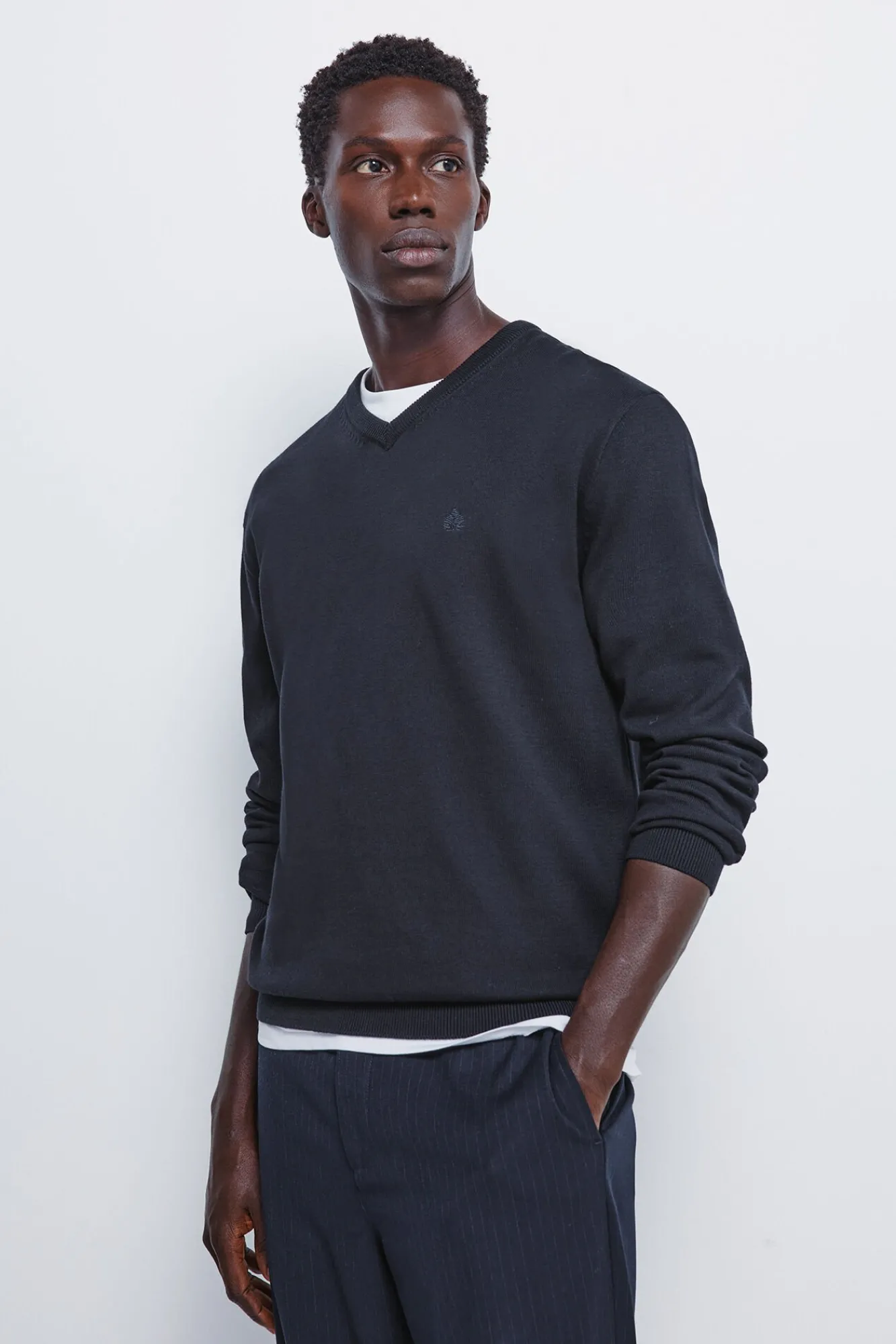 Hombre Springfield Jerséis>Jersey básico cuello pico