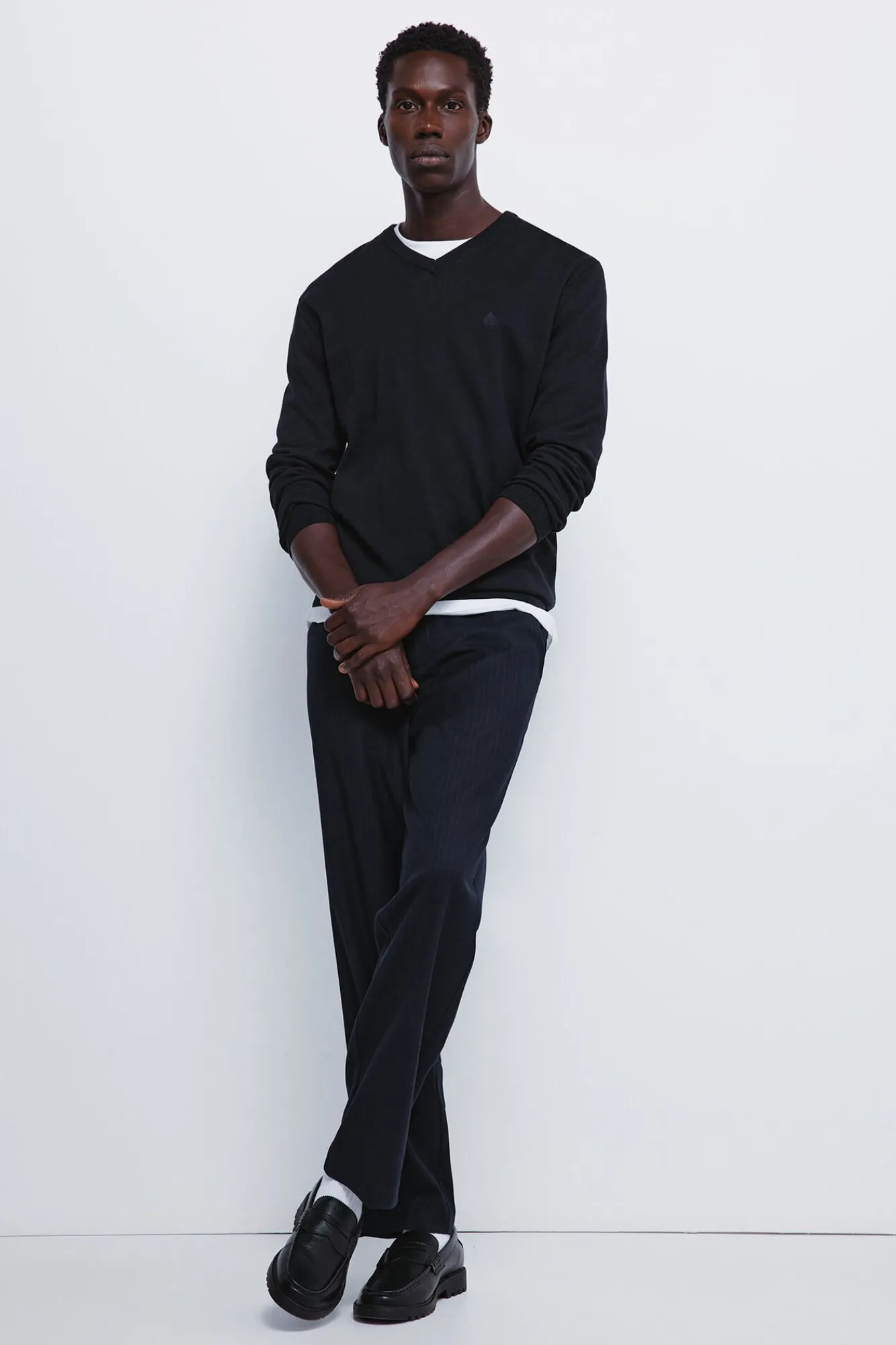 Hombre Springfield Jerséis>Jersey básico cuello pico