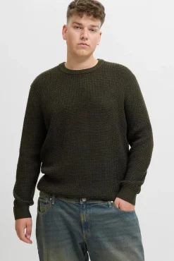 Hombre Jack & Jones PLUS Jerséis>Jersey básico de punto liso