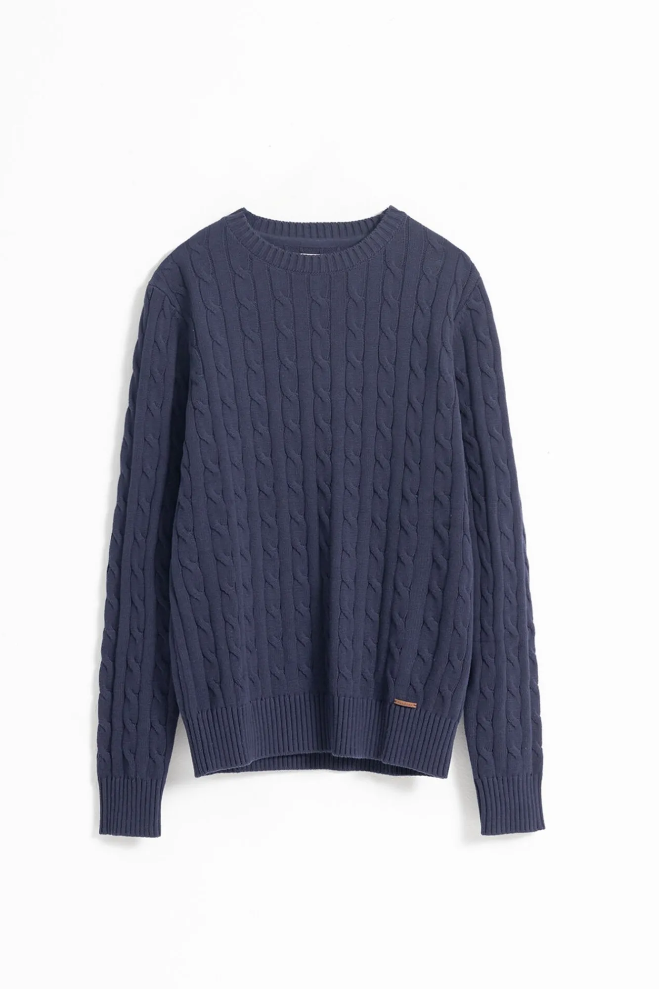 Hombre PuroEGO Jerséis>Jersey cable knit algodón