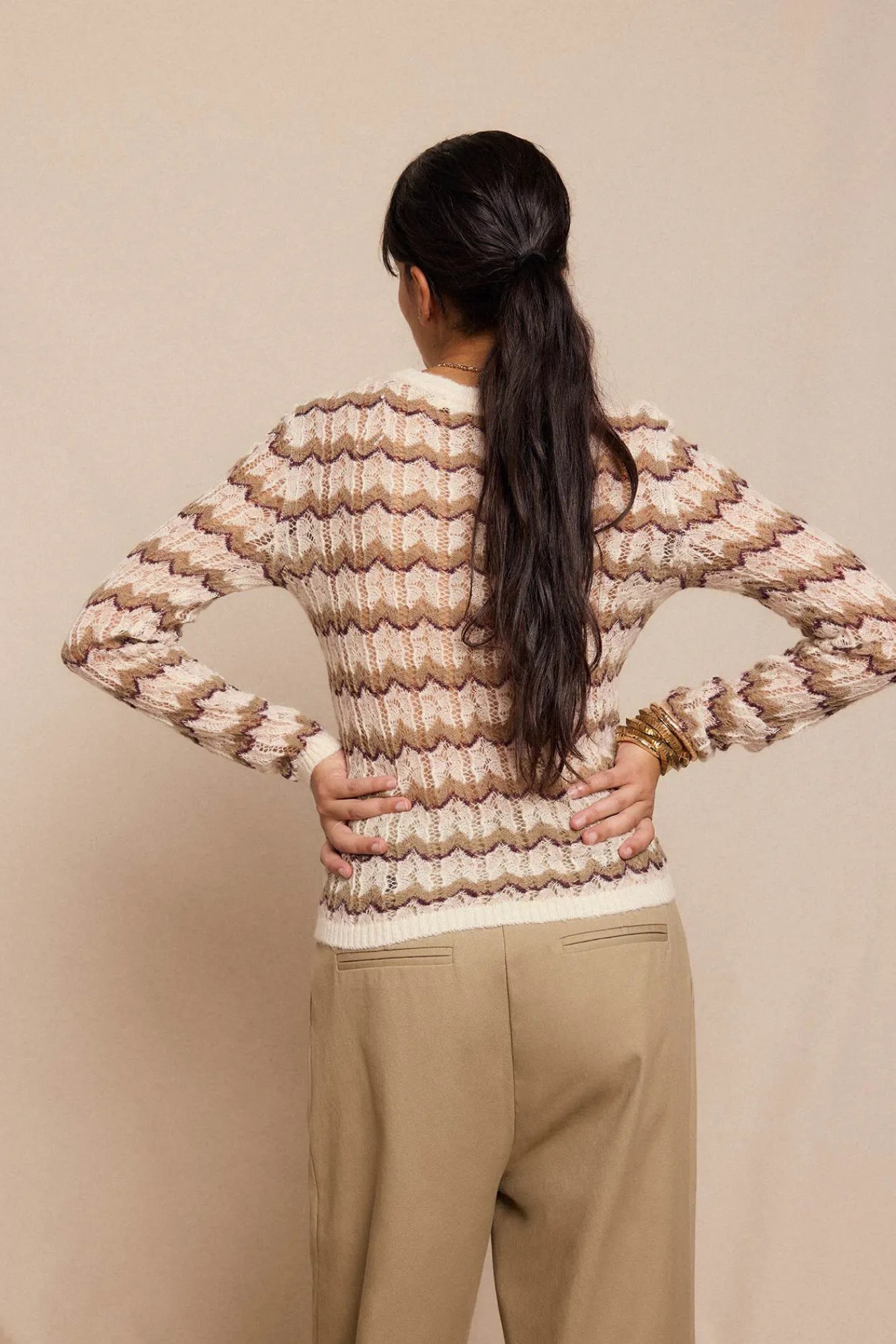 Mujer Slowlove Jerséis>Jersey calado multicolor