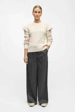 Mujer Object Jerséis>Jersey calado volantes