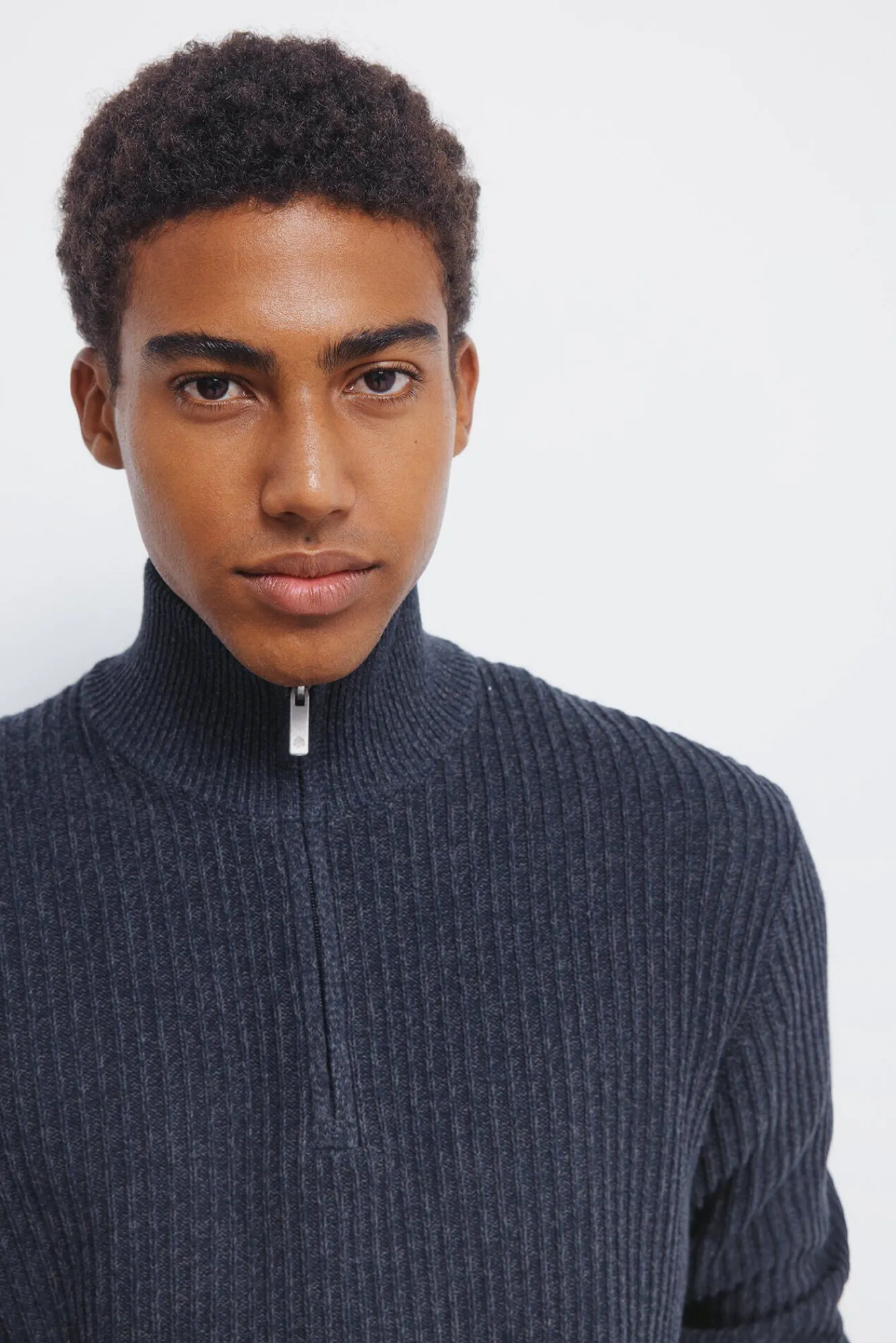 Hombre Springfield Jerséis>Jersey canalé cremallera