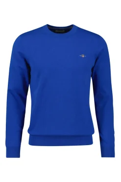 Hombre Gant Jerséis>Jersey clásico de algodón con cuello redondo