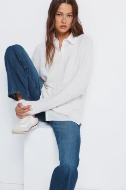 Mujer Springfield Jerséis>Jersey combinado camisero