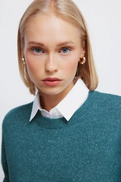 Mujer Springfield Jerséis>Jersey combinado camisero