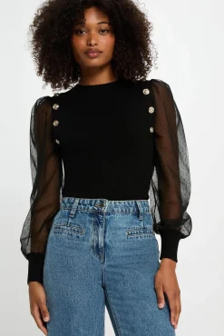 Mujer Morgan Jerséis>Jersey con cuello alto