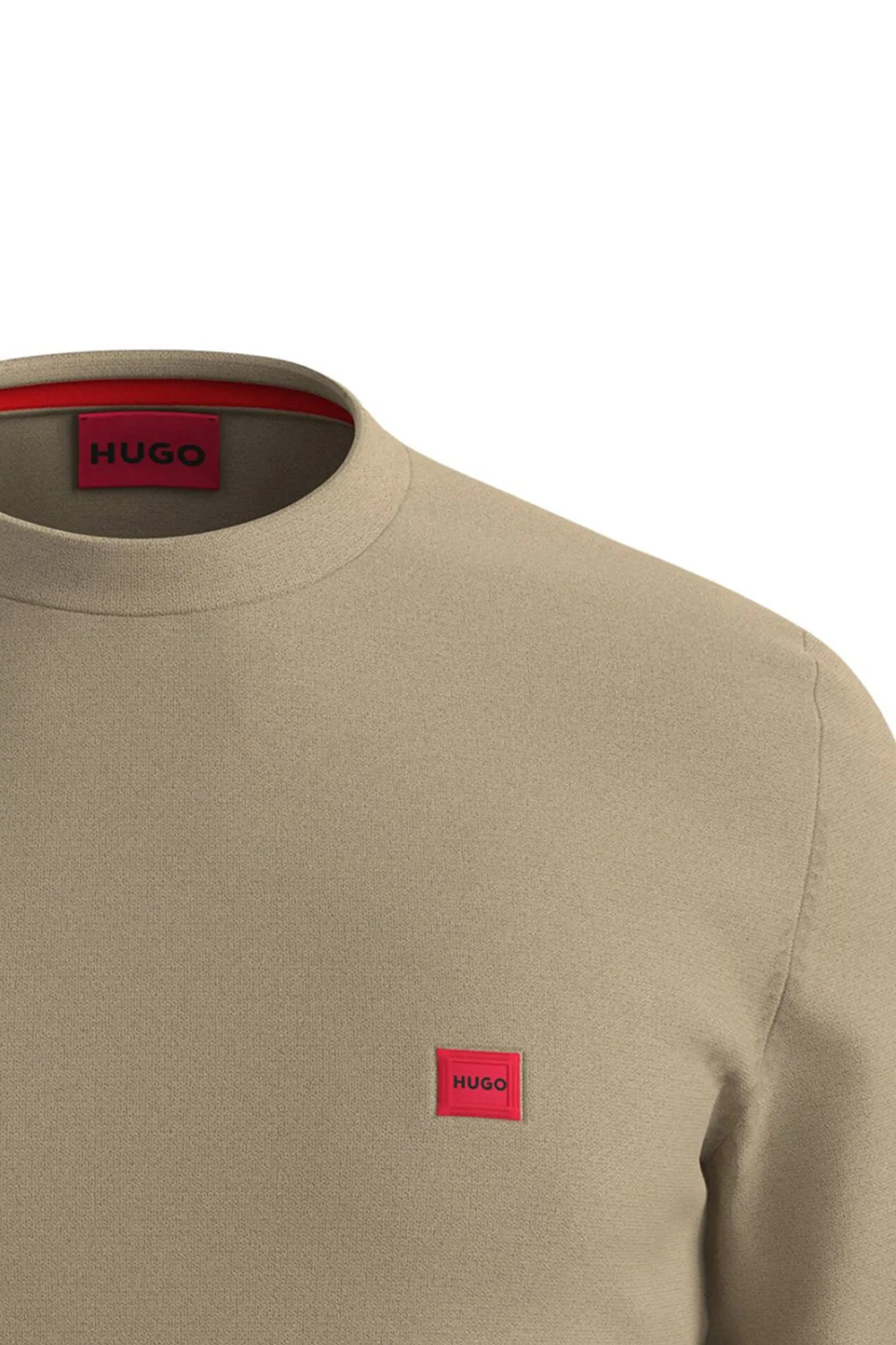 Hombre HUGO Jerséis>Jersey con cuello redondo