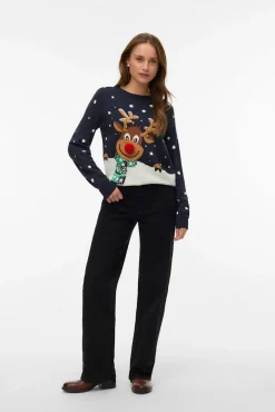 Mujer Vero Moda Jerséis>Jersey con estampado navideño