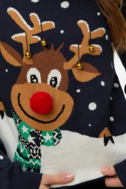 Mujer Vero Moda Jerséis>Jersey con estampado navideño