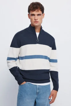 Hombre Springfield Jerséis>Jersey cremallera bloque color