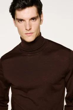 Hombre Selected Jerséis>Jersey cuello alto 100% lana merino