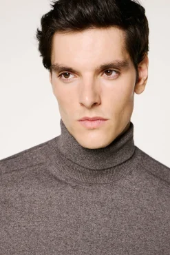 Hombre Selected Jerséis>Jersey cuello alto algodón orgánico