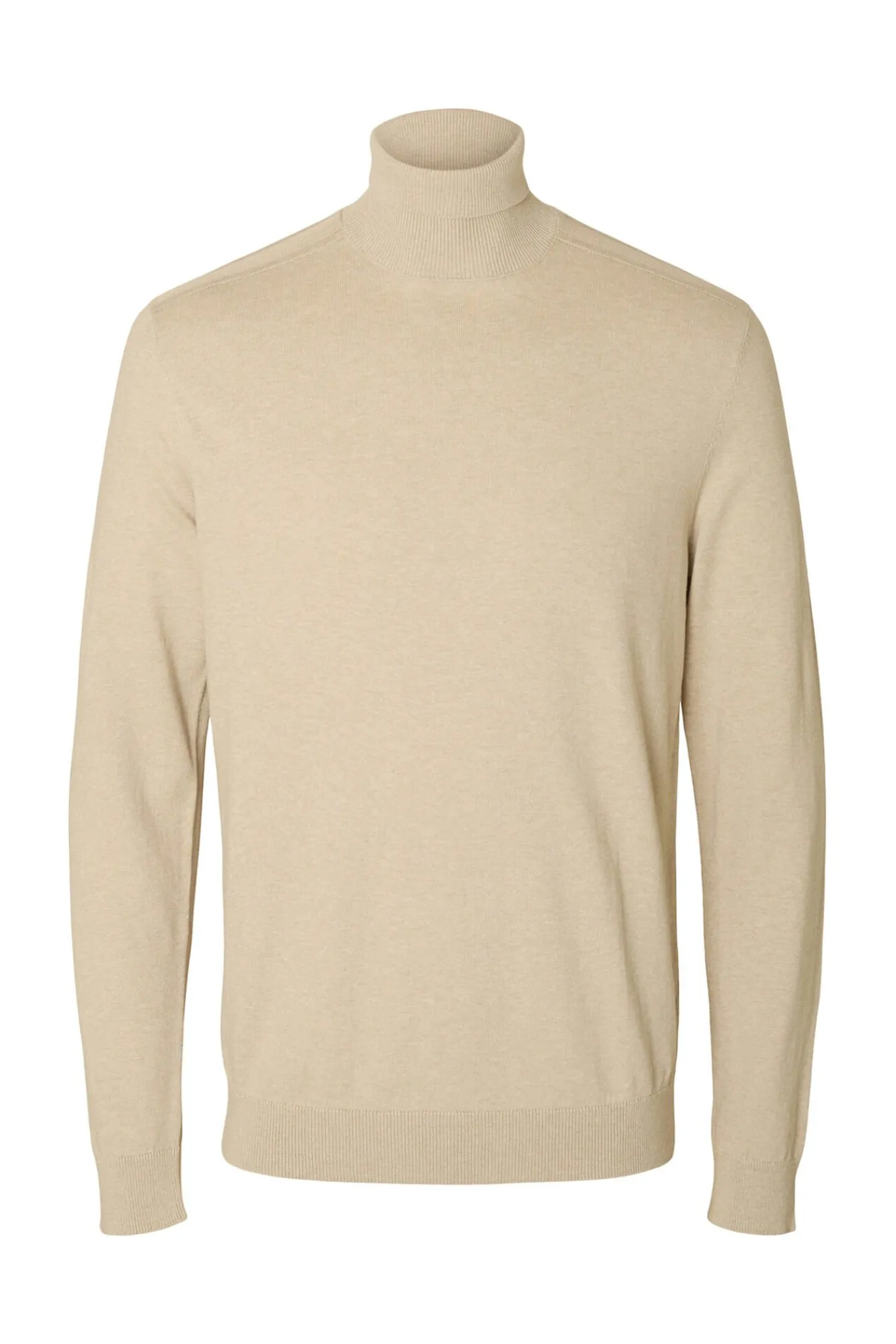 Hombre Selected Jerséis>Jersey cuello alto algodón orgánico