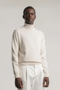 Hombre PuroEGO Jerséis>Jersey cuello alto algodón