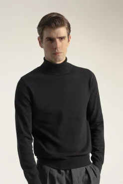 Hombre PuroEGO Jerséis>Jersey cuello alto algodón