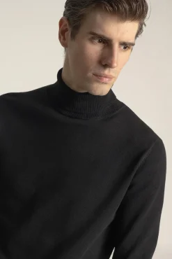 Hombre PuroEGO Jerséis>Jersey cuello alto algodón