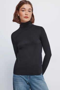 Mujer Springfield Jerséis>Jersey cuello alto botones puños