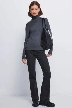 Mujer Springfield Jerséis>Jersey cuello alto botones puños