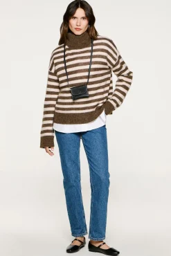 Mujer Selected Jerséis>Jersey cuello alto lana y alpaca