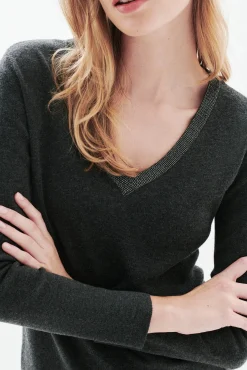 Mujer Caroll Jerséis>Jersey cuello brillos