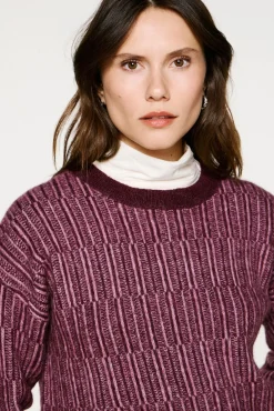 Mujer Selected Jerséis>Jersey cuello caja alpaca y lana