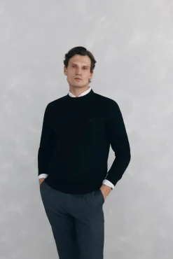 Hombre Pedro del Hierro Jerséis>Jersey cuello caja lana merino y cashmere