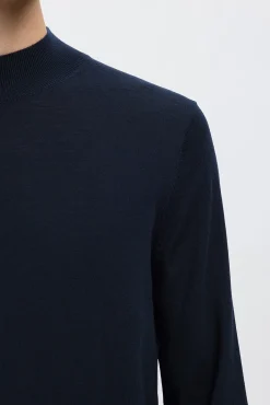 Hombre Selected Jerséis>Jersey cuello mock 100% lana merino.