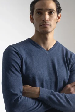 Hombre PuroEGO Jerséis>Jersey cuello pico algodón