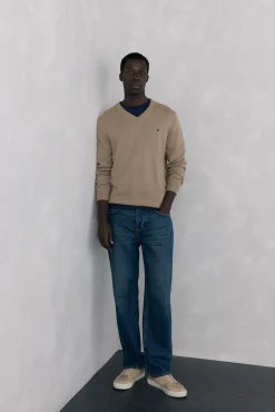 Hombre Pedro del Hierro Jerséis>Jersey cuello pico lana merino y cashmere