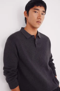 Hombre Springfield Jerséis>Jersey cuello polo botones