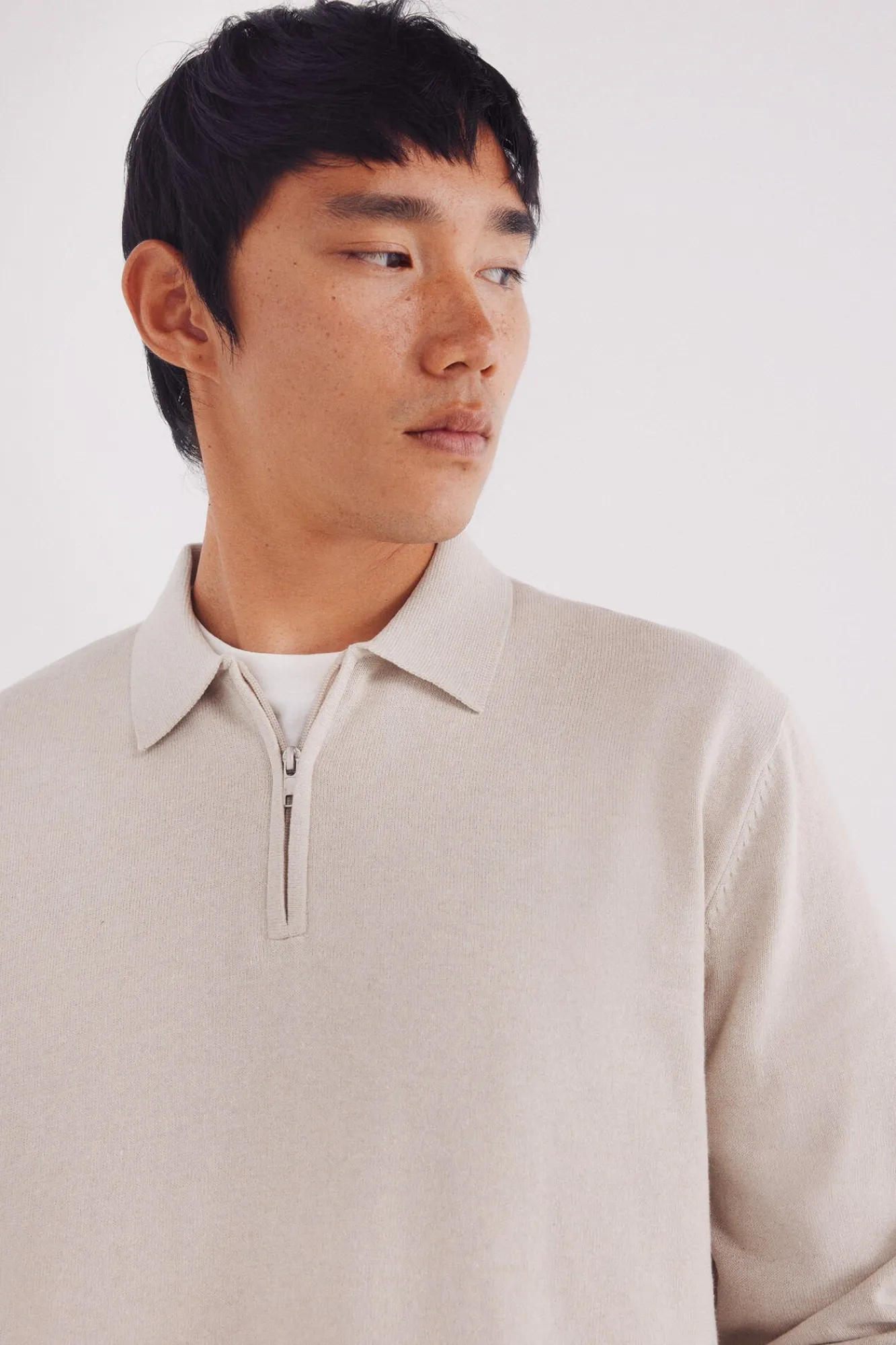 Hombre Springfield Jerséis>Jersey cuello polo cremallera