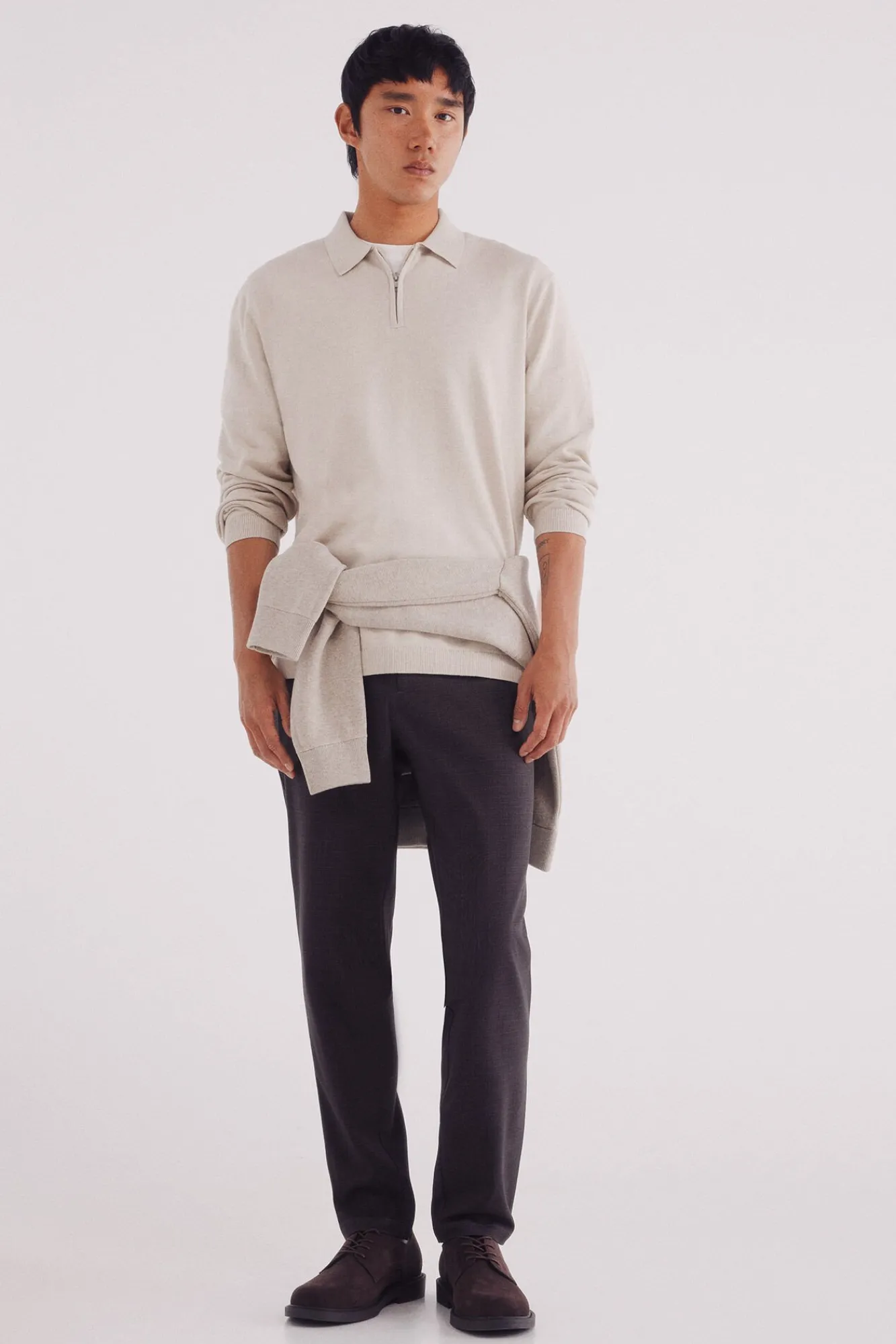 Hombre Springfield Jerséis>Jersey cuello polo cremallera