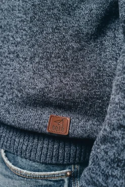 Hombre OOTO Jerséis>Jersey cuello redondo algodón torzal