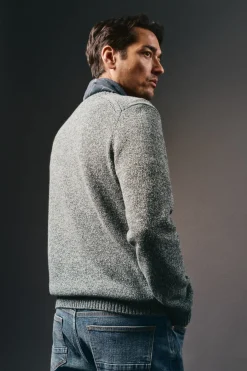 Hombre OOTO Jerséis>Jersey cuello redondo algodón torzal