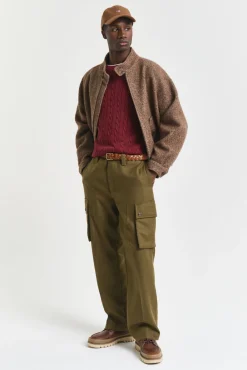 Hombre Gant Jerséis>Jersey de algodón con cuello redondo